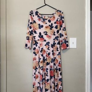 Tea n Rose spring floral maxi dress